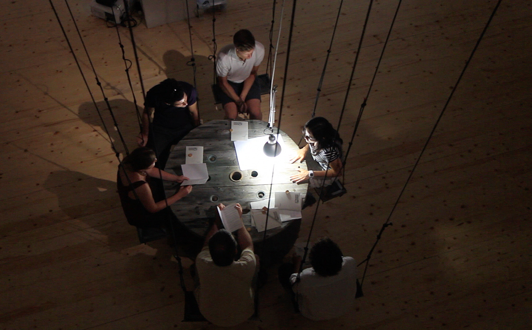 white noise machine temporary office by Mali Weil